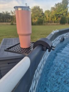 Support de Piscine Tubulaire Multi-usage (Boisson, Smartphone, Lunettes)