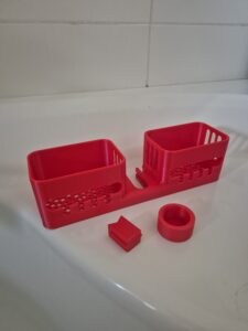 Support de Douche Double Renforcé (Pour Flacons 1L & Rasoirs)